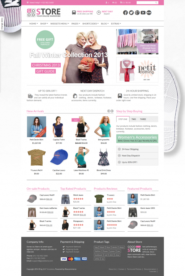 Mẫu web bán hàng thời trang cao cấp Store